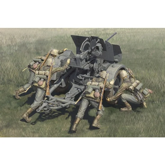 Hobby Boss 84418 1/35 German 20mm Flak 38 Crews - Model Figures