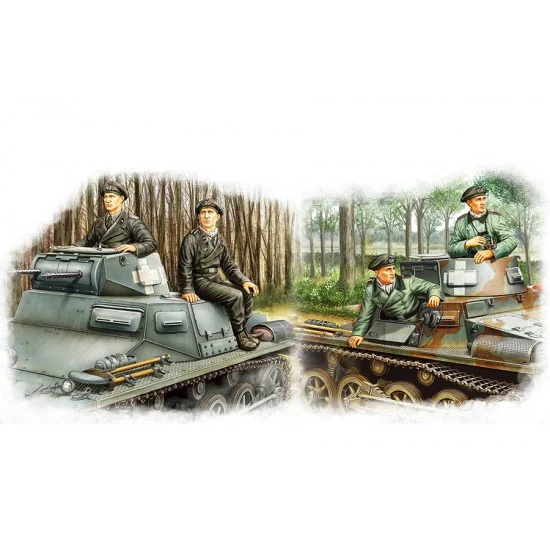 Hobby Boss 84419 1/35 German Panzer Crew Set - Model Figures