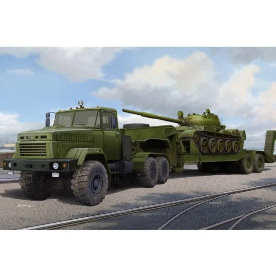 Hobby Boss 85513 1/35 Ukraine KrAZ-6446 Tractor w/MAZ/ChMZAP-5247G Semitrailer