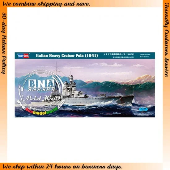 Hobby Boss 86502 1/350 Italian Heavy Cruiser Pola 1941 - Model Ships & Boats