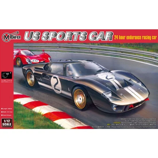 Hobby Boss MAG00019 [Magnifier] 1/12 US Sports Car Ford GT40 Mk.II 1966 LM - Model Cars