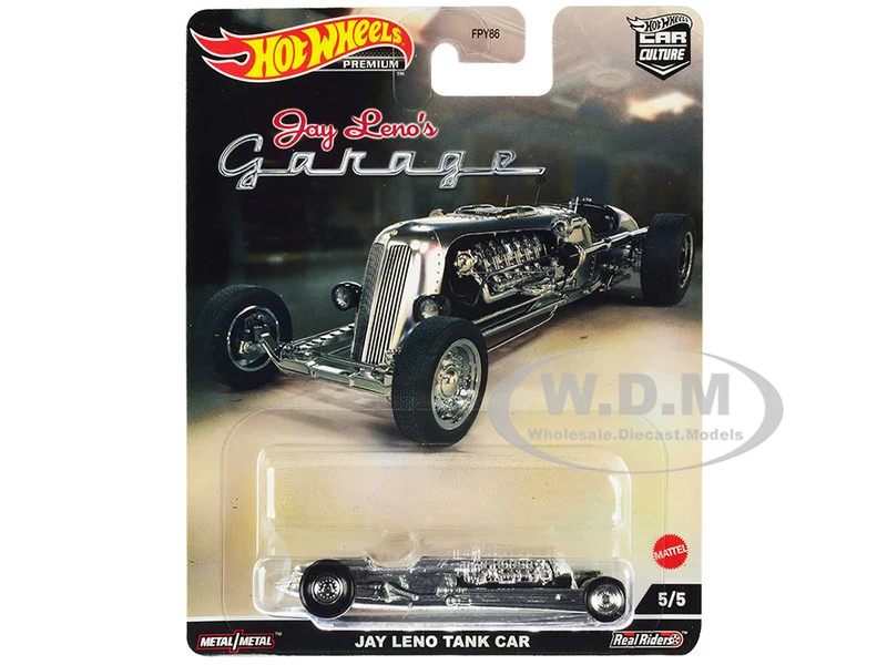 Jay Leno Tank Car Brushed Metal "Jay Leno’s Garage" Diecast Model Car by Hot Wheels - Movie/TV Series Models
