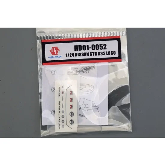 Hobby Design HD01-0052 1/24 Nissan R35 Metal Logo