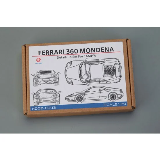 Hobby Design HD02-0243 1/24 Ferrari 360 Modena Detail-up Set for Tamiya kit (Photoetch+Resin parts)