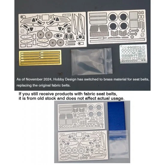 Hobby Design HD02-0286 1/24 Nissan R390 GT1 Detail-up Set for Tamiya kit (Photoetch+Metal parts)