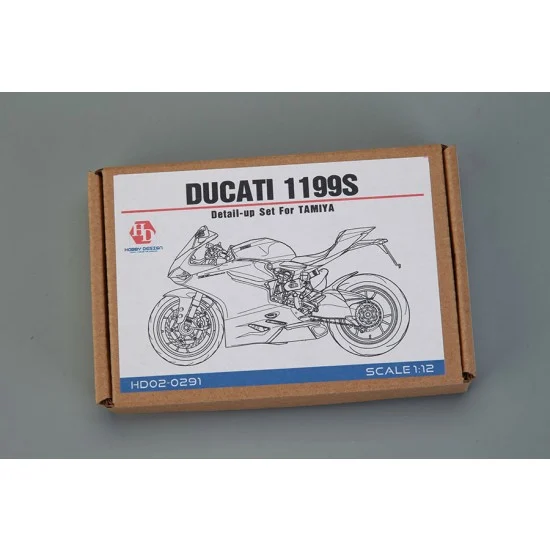 Hobby Design HD02-0291 1/12 Ducati 1199 Panigale S Detail-up Set for Tamiya kit (PE+Resin+Metal parts)