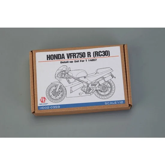 Hobby Design HD02-0359 1/12 Honda VFR750 R (RC30) Detail Set for Tamiya kit #14057 (PE, Metal parts, Resin & decal)
