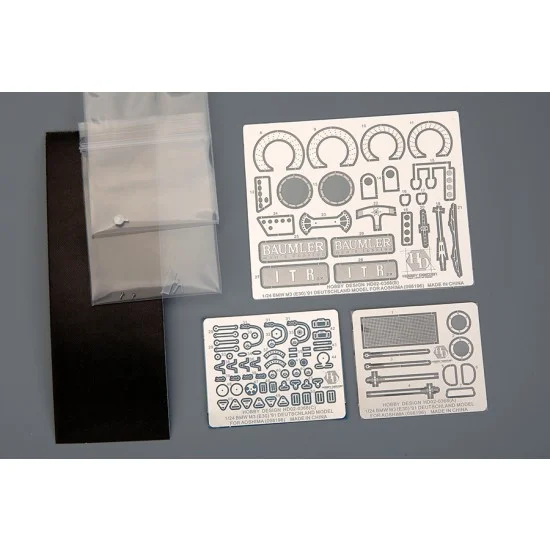 Hobby Design HD02-0368 1/24 BMW M3 (E30) 1991 Deutschland Model Detail-up Set for Aoshima kit #098196