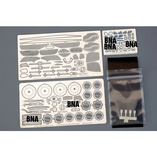 Hobby Design HD02-0370 1/24 Ferrari 458 Italia Detail Parts for Fujimi kits (PE + Resin)