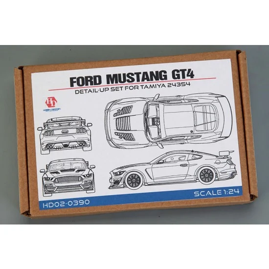 Hobby Design HD02-0390 1/24 Ford Mustang GT4 Detail Set for Tamiya kit #24354