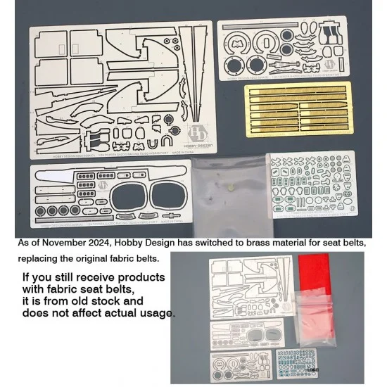 Hobby Design HD02-0394 1/24 Toyota Gazoo Racing TS050 Hybrid Detail Set for Tamiya kit #24349