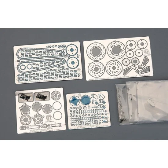 Hobby Design HD02-0396 1/12 Honda Monkey 125 Detail Set for Tamiya kit #14134 (PE, Resin & Metal parts)