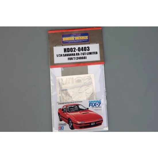 Hobby Design HD02-0403 1/24 Savanna RX-7 GT-Limited Detail Set for Tamiya kit #24060