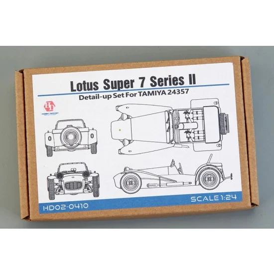 Hobby Design HD02-0410 1/24 Lotus Super 7 Series II Detail Set for Tamiya kits