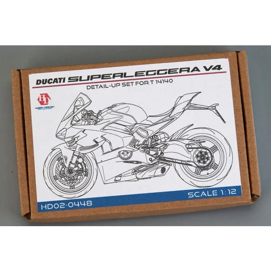 Hobby Design HD02-0448 1/12 Ducati Superleggera V4 Detail-up Set for Tamiya #14140