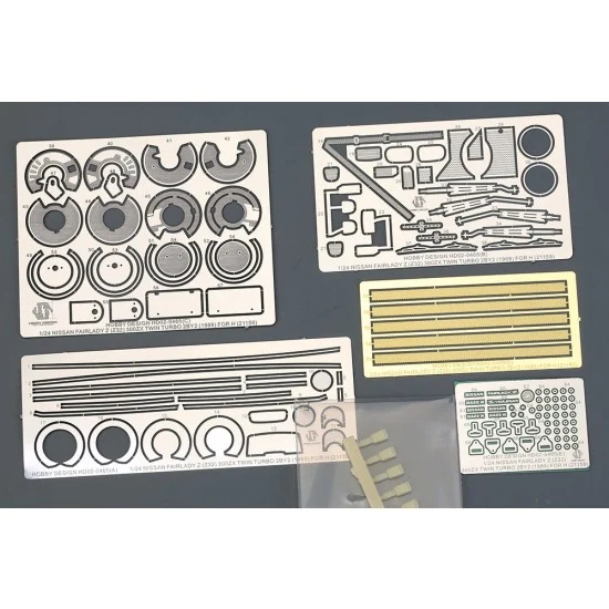 Hobby Design HD02-0465 1/24 Nissan Fairlady Z (Z32) 300ZX Twin Turbo 2BY2 1989 Detail Set for Hasegawa kit #21159