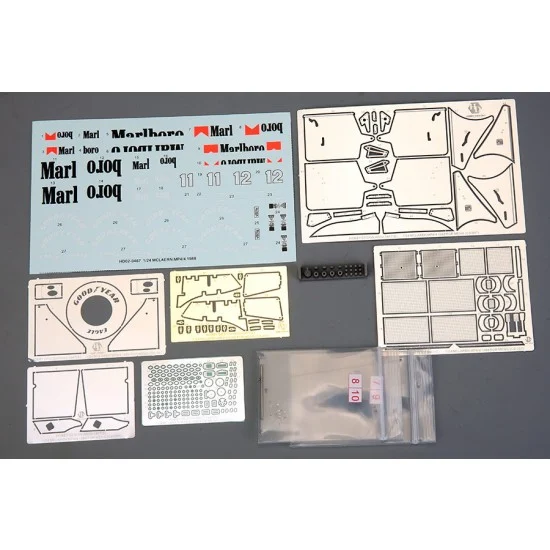 Hobby Design HD02-0467 1/24 Mclaren MP4/4 1988 Detail Set for Meng kit #CS-007