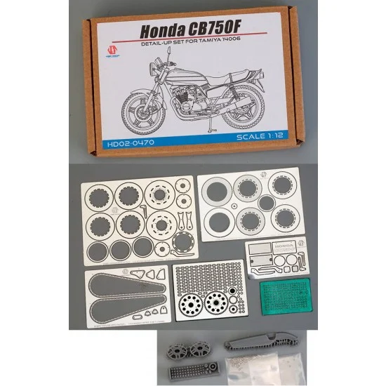Hobby Design HD02-0470 1/12 Honda CB750F Detail-up Set for Tamiya kit #14006