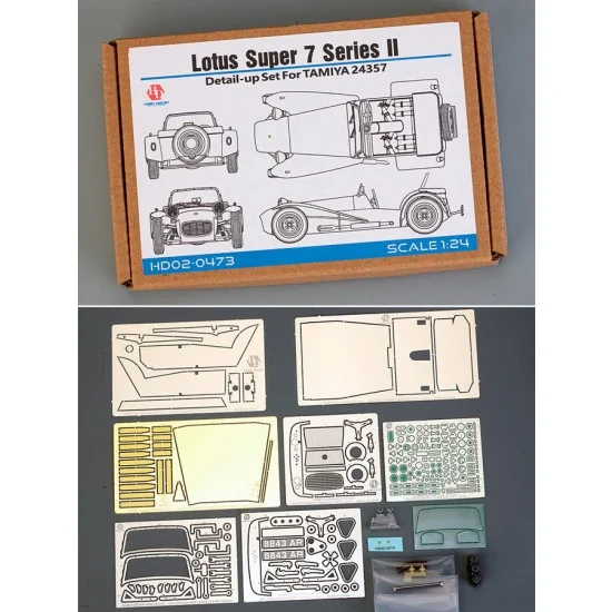 Hobby Design HD02-0473 1/24 Lotus Super 7 Series #2 Detail-up Set for Tamiya kit #24357