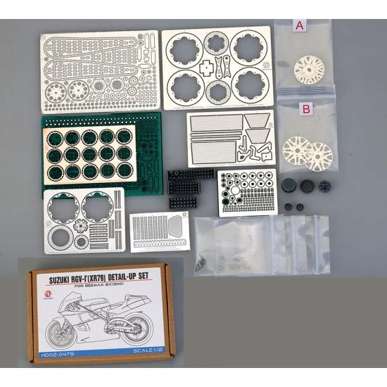 Hobby Design HD02-0479 1/12 Suzuki RGV-r (XR79) Detail-up Set for Beemax BX13001
