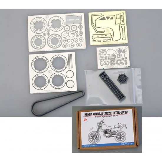 Hobby Design HD02-0480 1/12 Honda XLR BAJA(MD22) 1991 Detail-up Set for Hasegawa BK16