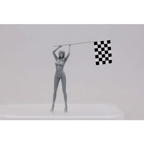 Hobby Design HD03-0264 1/24 Racing Girl (B) (Resin+Decals)