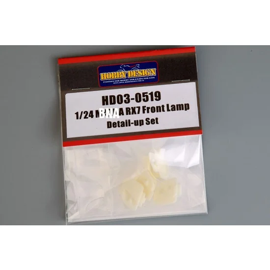 Hobby Design HD03-0519 1/24 Mazda RX7 Front Lamp Detail-up Set