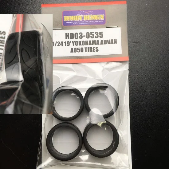 Hobby Design HD03-0535 1/24 19' Yokohama Advan A050 Tyres