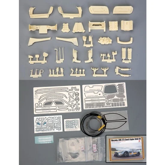 Hobby Design HD03-0548 1/24 Mercedes AMG GT3 Door & Engine Detail Kit