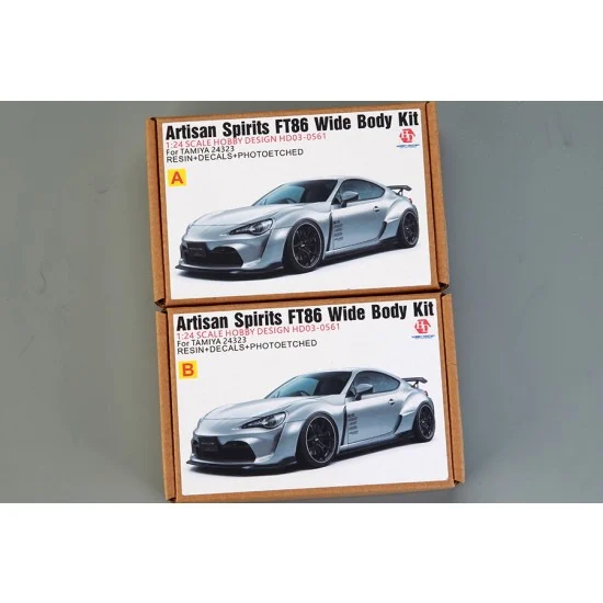 Hobby Design HD03-0561 1/24 Artisan Spirits FT86 Wide Body Detail Set for Tamiya kit #24323