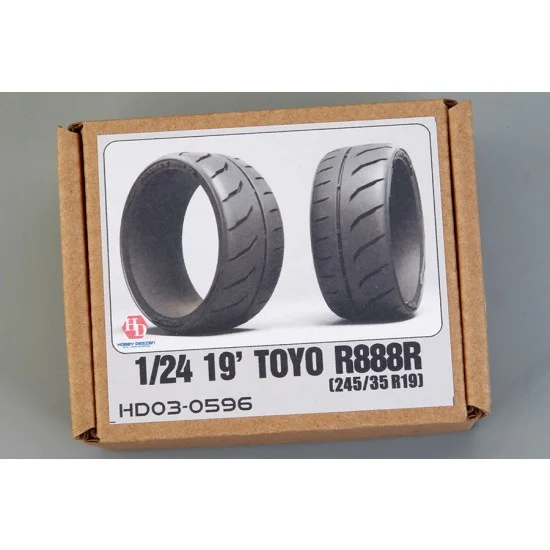 Hobby Design HD03-0596 1/24 19' Toyo R888R (245/35 R19) Tyres