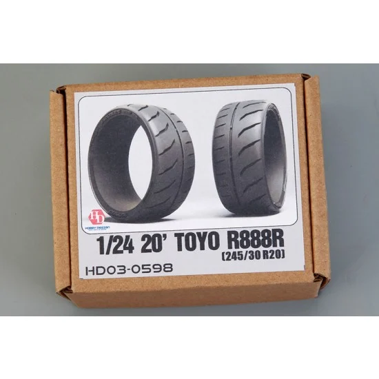 Hobby Design HD03-0598 1/24 20' Toyo R888R (245/30 R20) Tyres