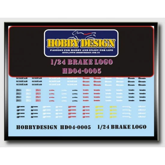 Hobby Design HD04-0005 1/24 Brake LOGO Decals