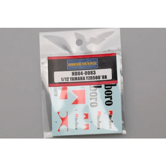 Hobby Design HD04-0083 1/12 Yamaha YZR500 (OW98) 1988 WGP500 Champion Option Decals for Hasegawa kit