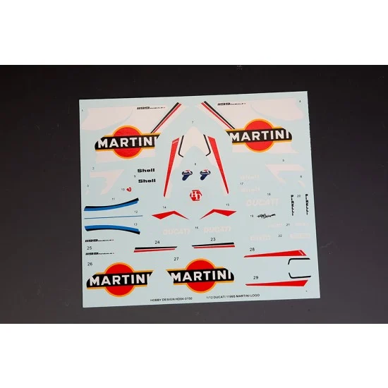 Hobby Design HD04-0150 1/12 Ducati 1199 Martini Logo Decals