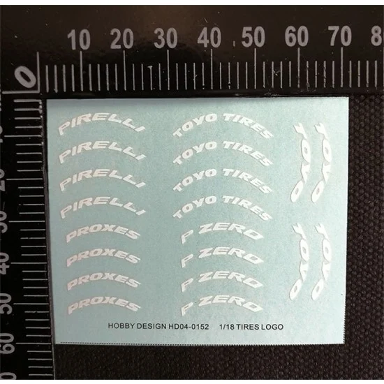 Hobby Design HD04-0152 1/18 Tyres Logo Decals