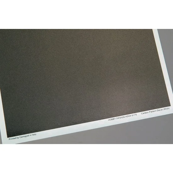 Hobby Design HD04-0175 1/20 Carbon Pattern Decal (M) Ver. B