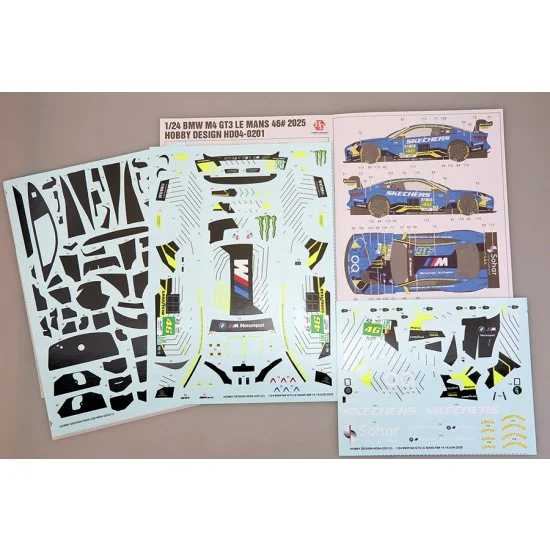 Hobby Design HD04-0201 1/24 BMW M4 GT3 LE MANS 46# 2025 Decal
