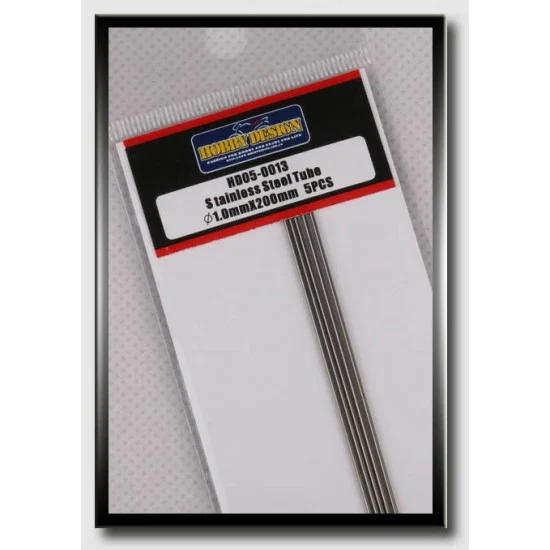 Hobby Design HD05-0013 Stainless Steel Tube (Diameter: 1.0mm, Length: 20cm)