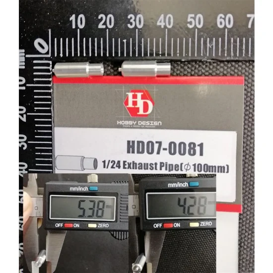 Hobby Design HD07-0081 1/24 Exhaust Pipe (dia.100mm)