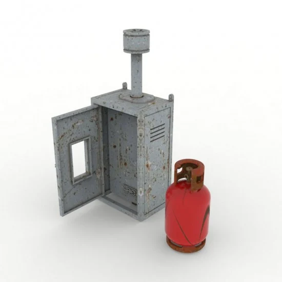 HD Models 35085 1/35 Central Heating with Gas Cylinder - Scenics & Diorama