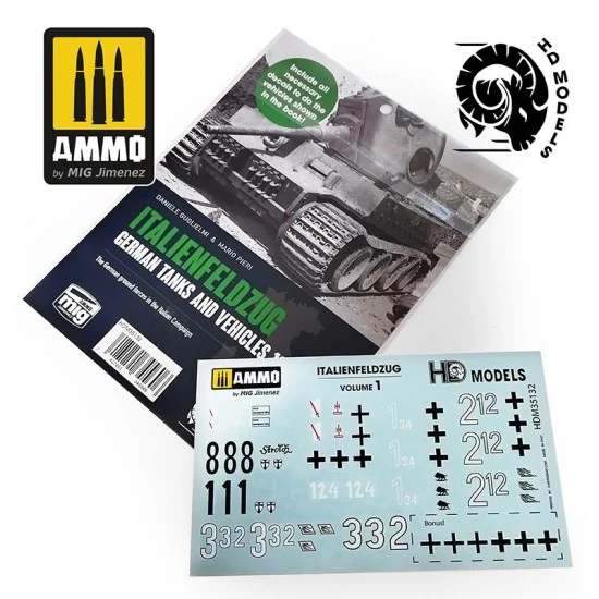 HD Models 35132 ItalienFeldzug Decals Vol. 1 The German Ground Forces in the Italian Campaign - Military Vehicles & Tanks