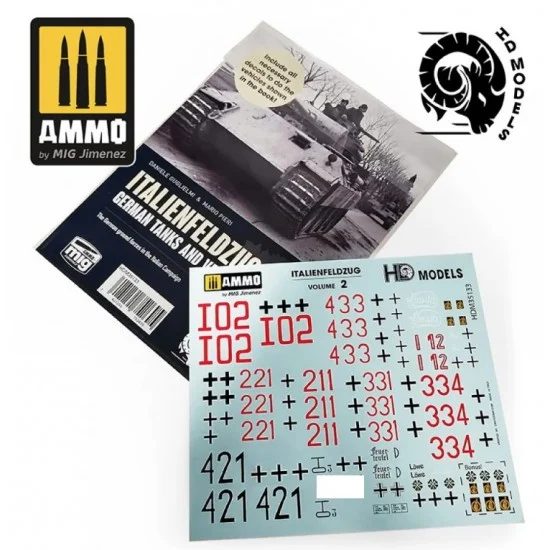 HD Models 35133 ItalienFeldzug Decals Vol. 2 The German Ground Forces in the Italian Campaign - Military Vehicles & Tanks