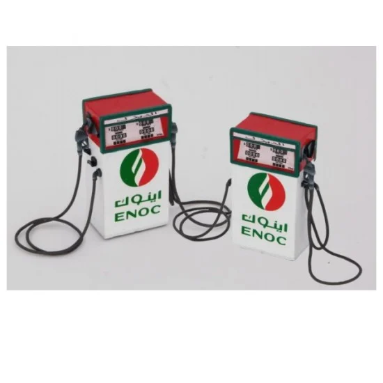 HD Models 35142 1/35 Gas Pump Type 2 (2pcs) w/Precut Decals & European/Arabic Writings to Choose - Model Cars
