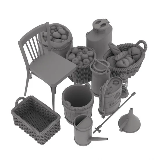 HD Models 35164 1/35 WWII Italian Farm House Accessories Vol.1 - Scenics & Diorama