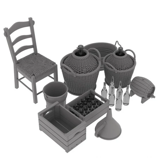 HD Models 35165 1/35 WWII Italian Farm House Accessories Vol.2 - Scenics & Diorama