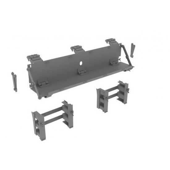 HD Models 35190 1/35 M4 Cast Hull Rear Spare Tracks Holders & Storage Shelf - Military Vehicles & Tanks