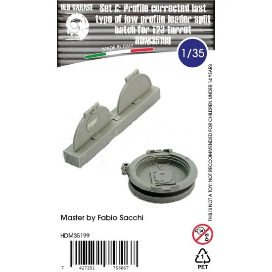HD Models 35199 1/35 T23 Turret Profile Corrected Low Profile Loader Split Hatch Last for Asuka/Meng M4A3 - Military Vehicles & Tanks