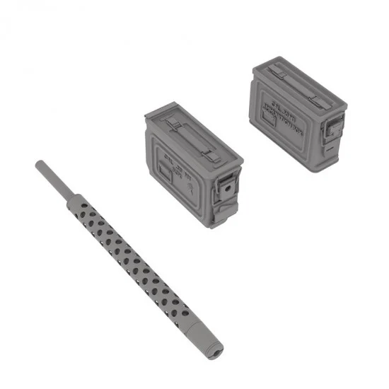 HD Models 35226 1/35 M1919A4 Early Barrels (One Muzzle) with M1 Ammo Boxes - Military Vehicles & Tanks