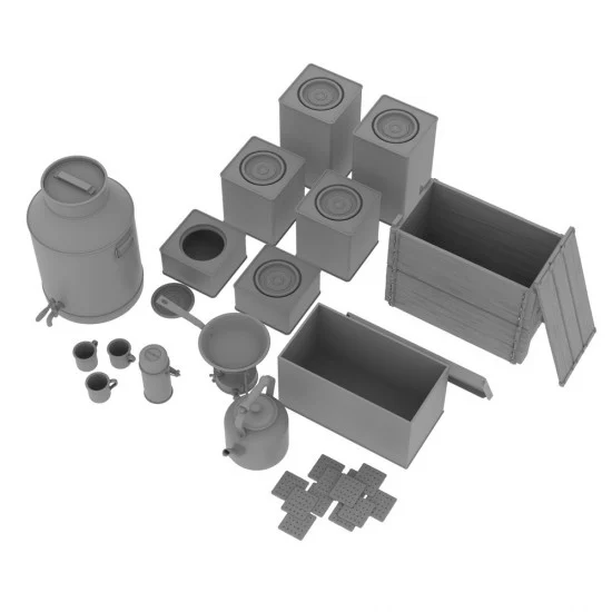 HD Models 35228 1/35 Five o'Clock Tea Party Accessories - Scenics & Diorama